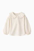 Cotton Crème Gauze Top