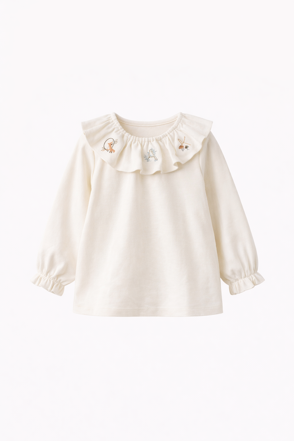 Cotton Bloom Collar Top