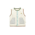 Everyday Layer Snap Vest Warm Cream