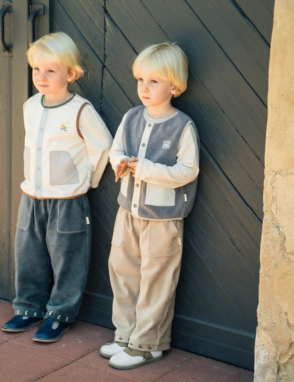 Everyday Layer Snap Vest Warm Cream