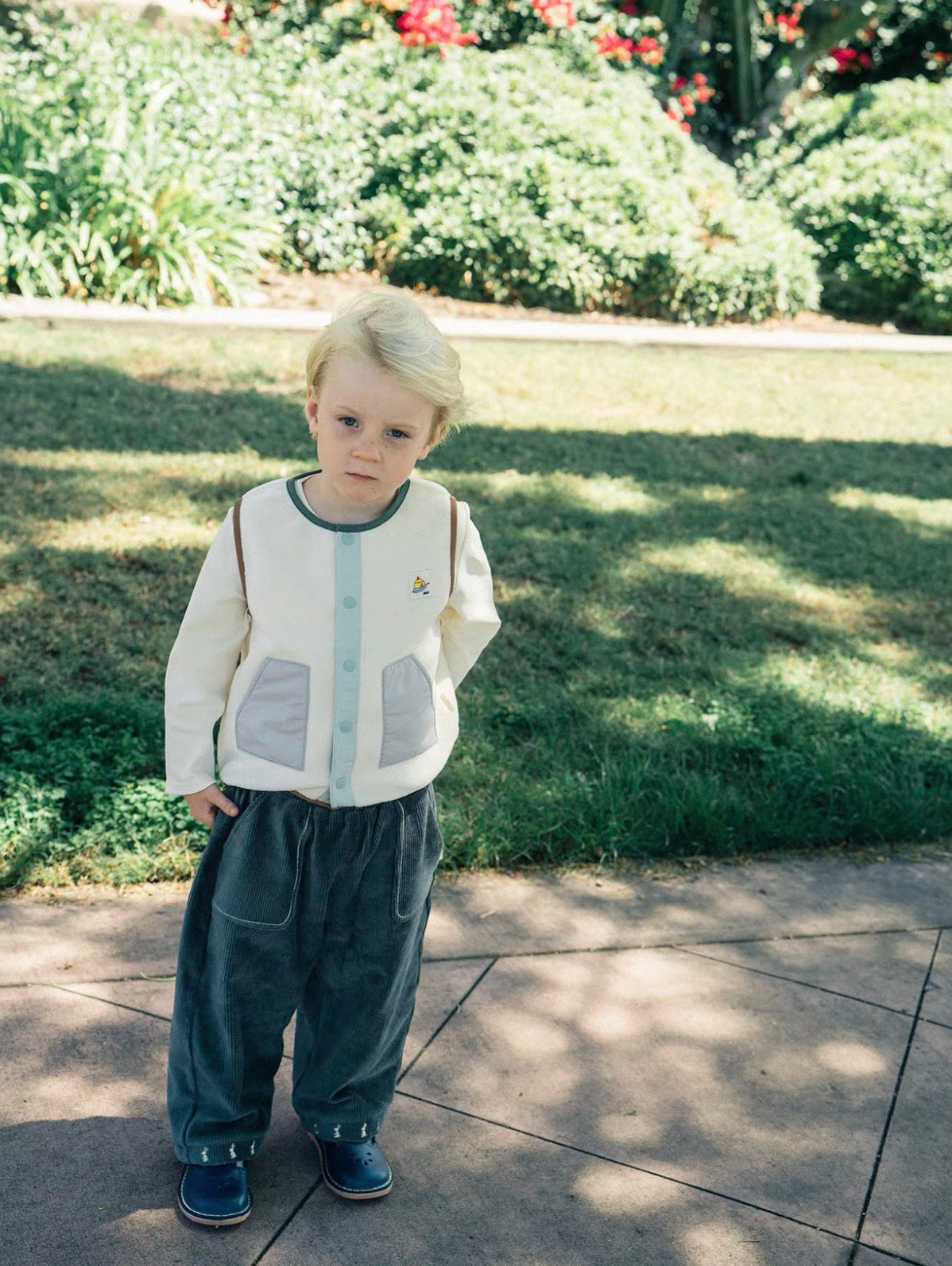 Everyday Layer Snap Vest Warm Cream