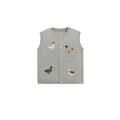 Little Farm Knit Vest Quite Grey