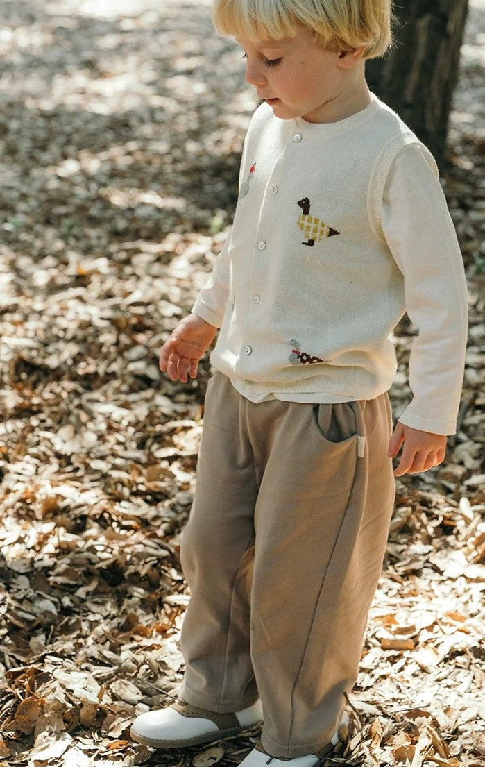 Little Farm Knit Vest Soft Cream