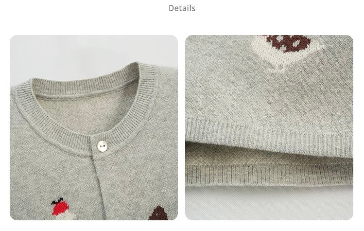 Little Farm Knit Vest Quite Grey