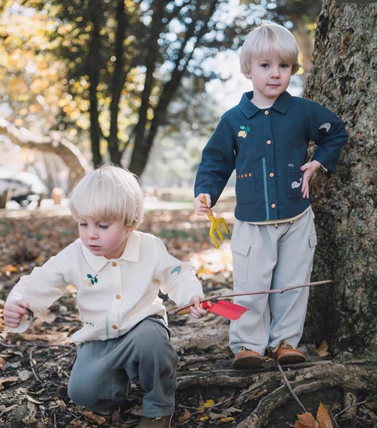 Quiet Garden Button Jacket Soft Cream