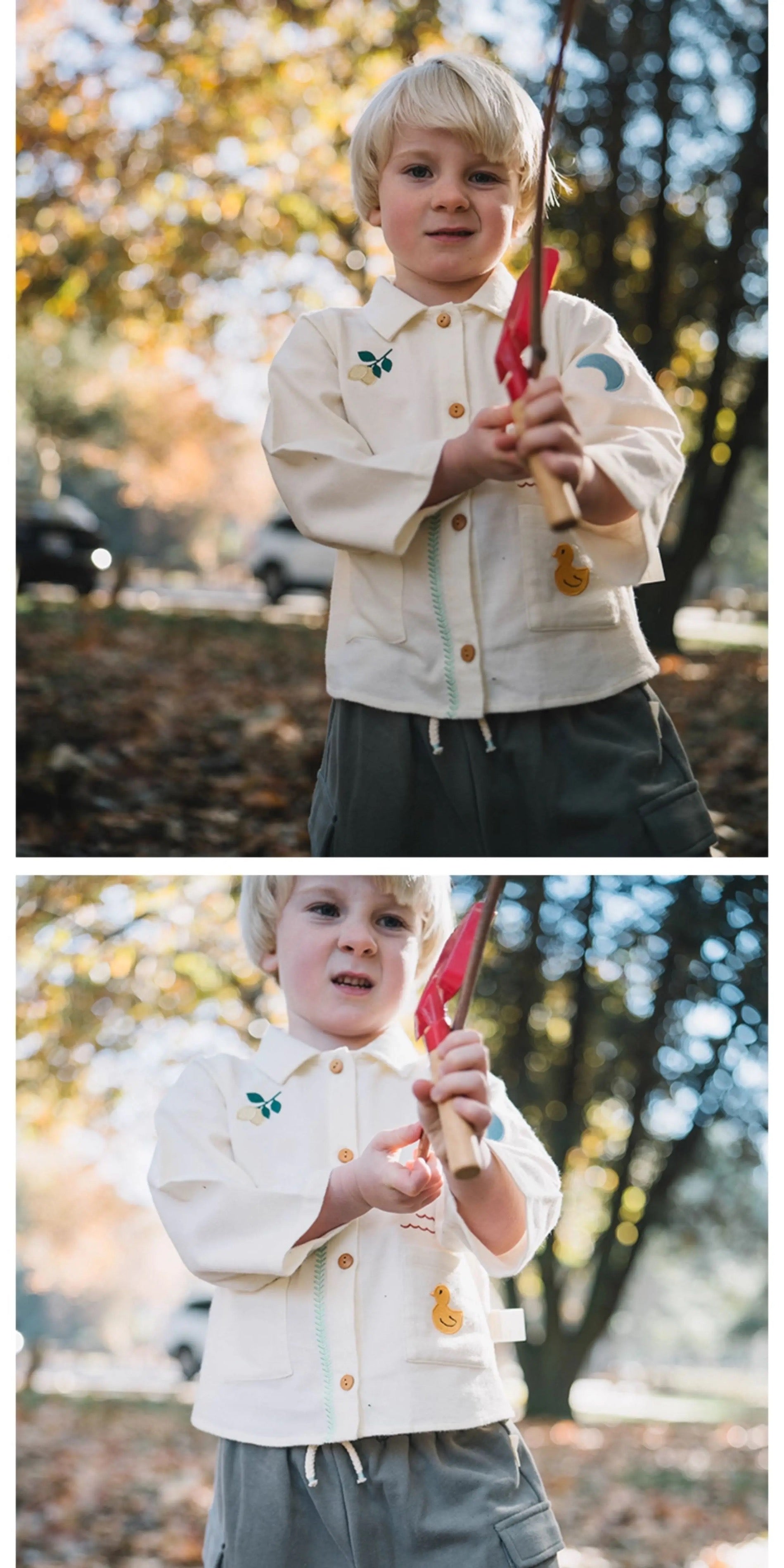 Quiet Garden Button Jacket Deep Navy