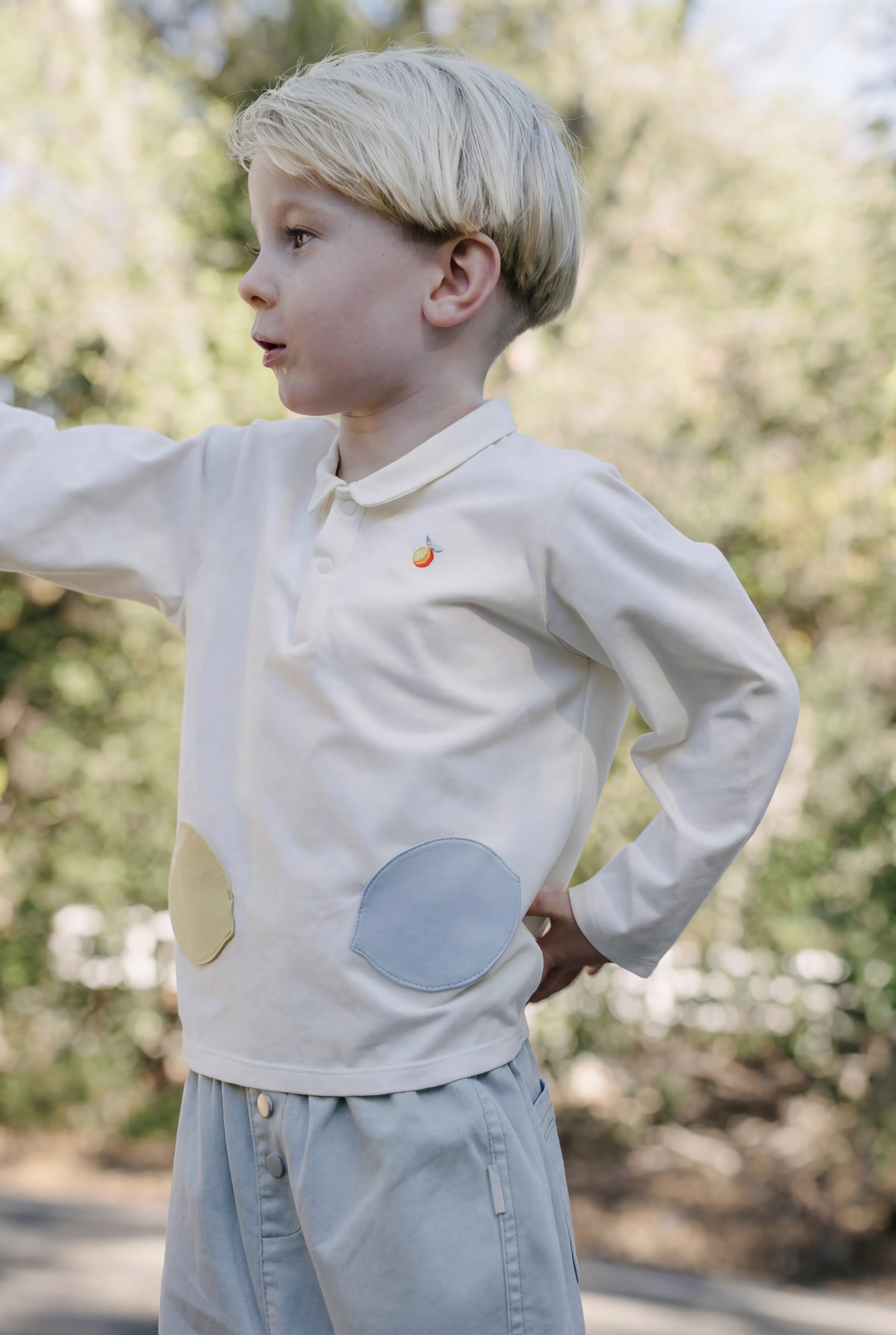 Little Patch Polo Top